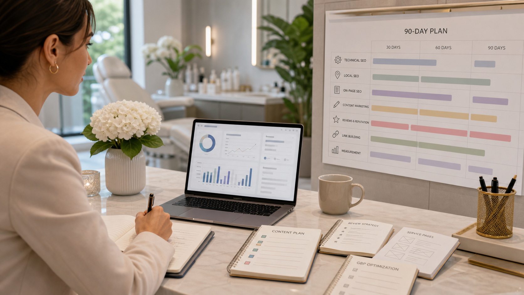 90-Day Med Spa SEO Plan: What to Fix First for Faster Search Momentum article preview by Vistrane